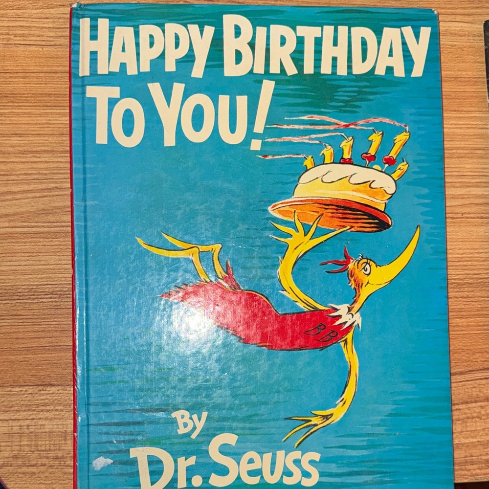 Dr. Seuss Blue and Red 'Happy Birthday To You!' Book